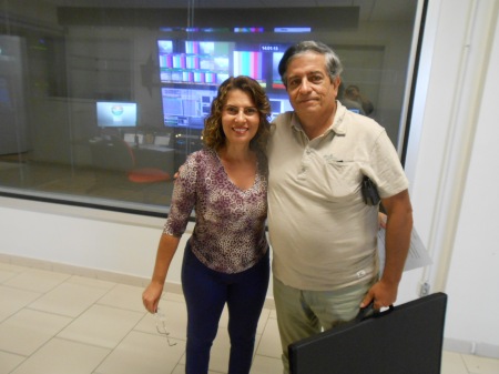 Claudia e Ribeiro na TVE